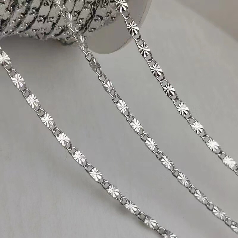 Jiuqin jewelry cross-border hot selling fashion embossed sunflower necklace ladies jewelry base chain