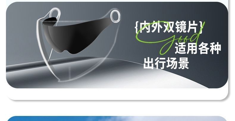 Dual-vision new helmet for electric scooters, adult half helmet for electric vehicles and motorcycles, national standard 3C certified safety helmet, summer sun protection