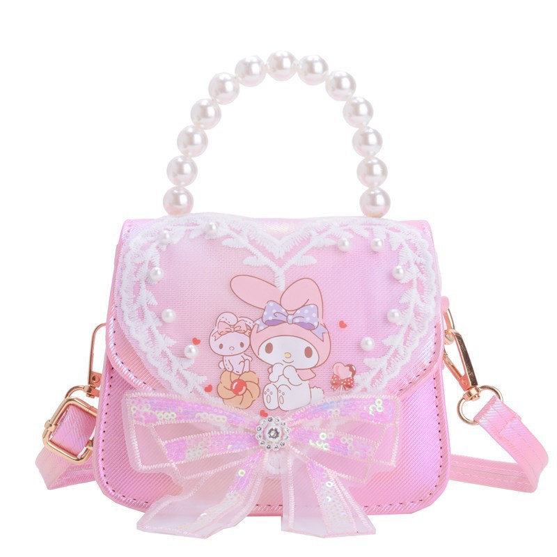 Coreano lindo bolso de niña dulce amor nicho bolso de hombro 2024 nuevo tipo de cartoon princess mochila