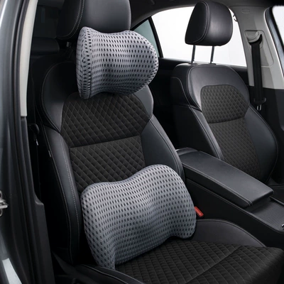 Waist support: cushion, car lumbar support, backrest - dark-gray-set-derong-model