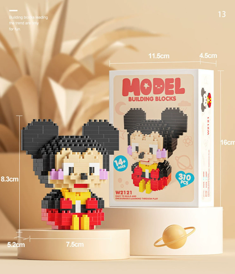 Mini Bricks Cartoon Constructor Set, Sanrio-style Characters, Multiple Models (188–626 pcs)