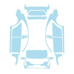 24-26 Models Cadillac Ct4 Invisible Car Cover Tpu Pre-Cut Paint Protection Film Anti-Scratch (Car paint protective film) - transparent-tpu-24-26-cadillac-ct4