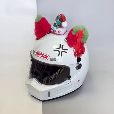 Motosiklet dəbilqələri, with Small Fox Ears Accessories