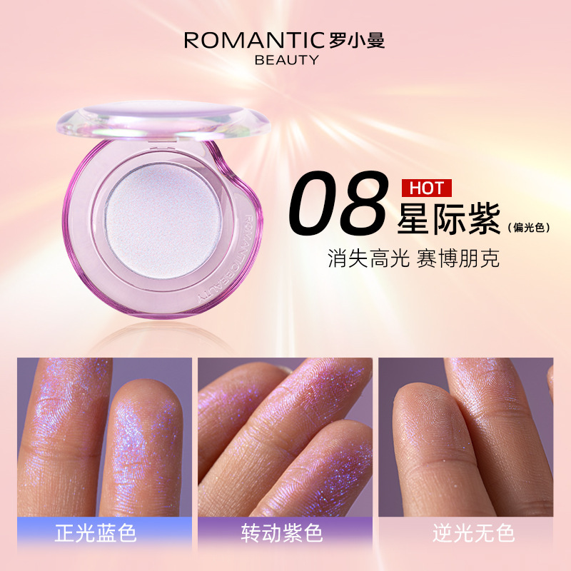 RMT Luo Xiaoman カメレオン高光沢輪郭パレット顔明るく美容メイクグリッター偏光ファイングリッター真珠光沢のある化粧品|undefined