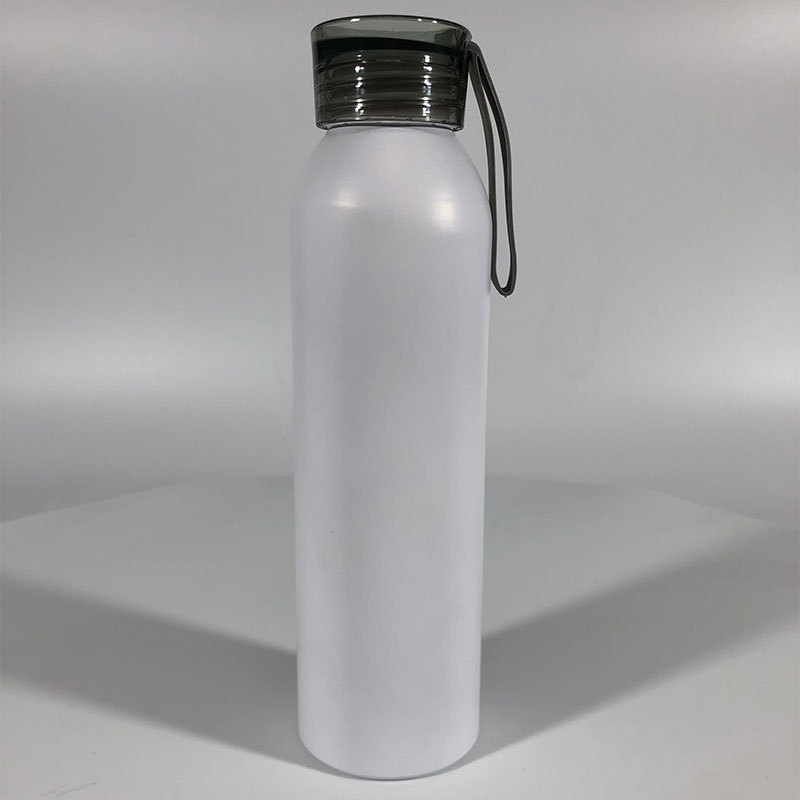 650ml tapa transparente botella de agua de aluminio botella de deportes al aire libre fitness taza de agua botella de agua de viaje logo