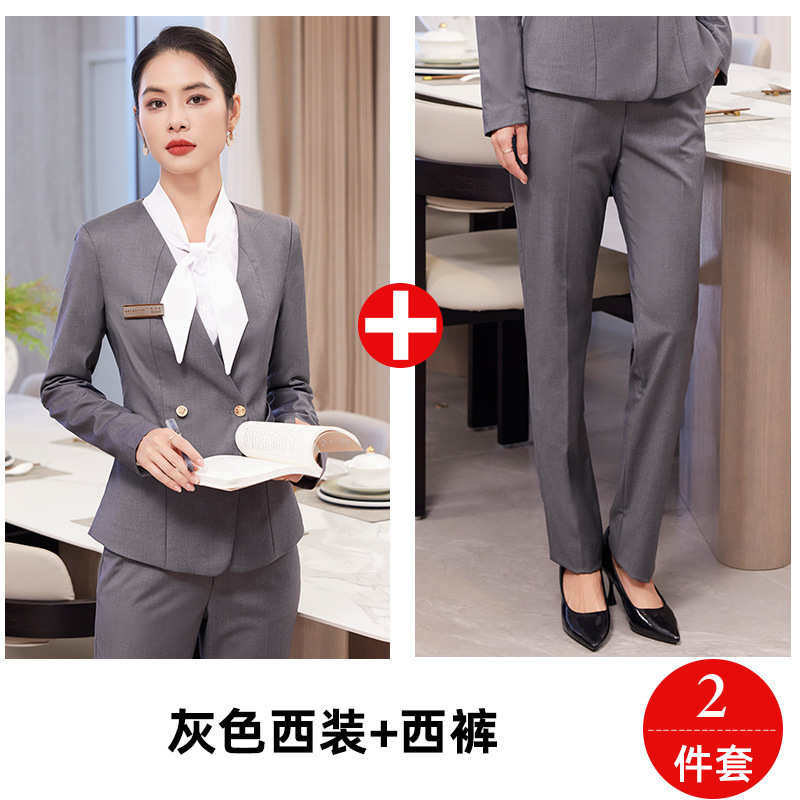 Women's gray suit + pants