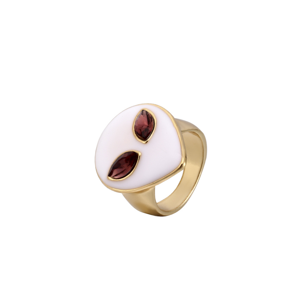 Eye Alien Drop Oil Fashion Ring Wholesale Jewelry Nihaojewelry display picture 7