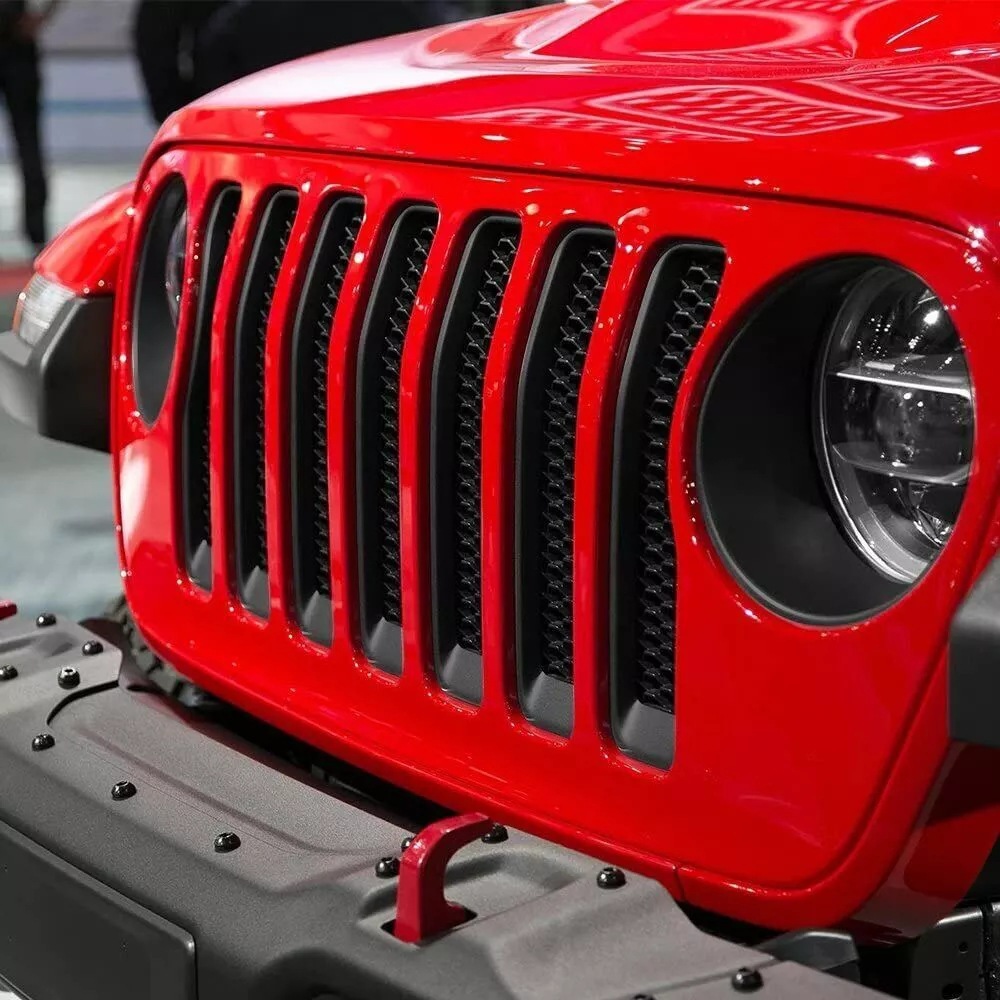 Suitable for 2018 New Wrangler Jl Modification Parts Jl Modified Headlight Ring Center Net Ring Modified Exterior Parts