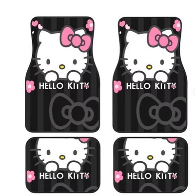 Avtomobil döşəmə paspasları: Kitty Ins Style Cute Girl - fat-faced-cat-imitation-cashmere-4060cm-single-pack