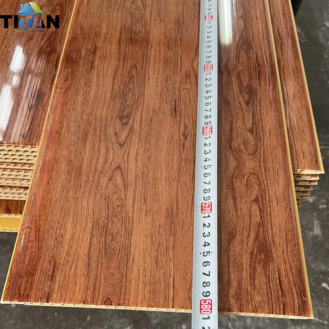 Exportación Guyana PVC Ceiling Panel De Techo Materiales de construcción Mejoras para el hogar PVC fuelle conjunto impermeable