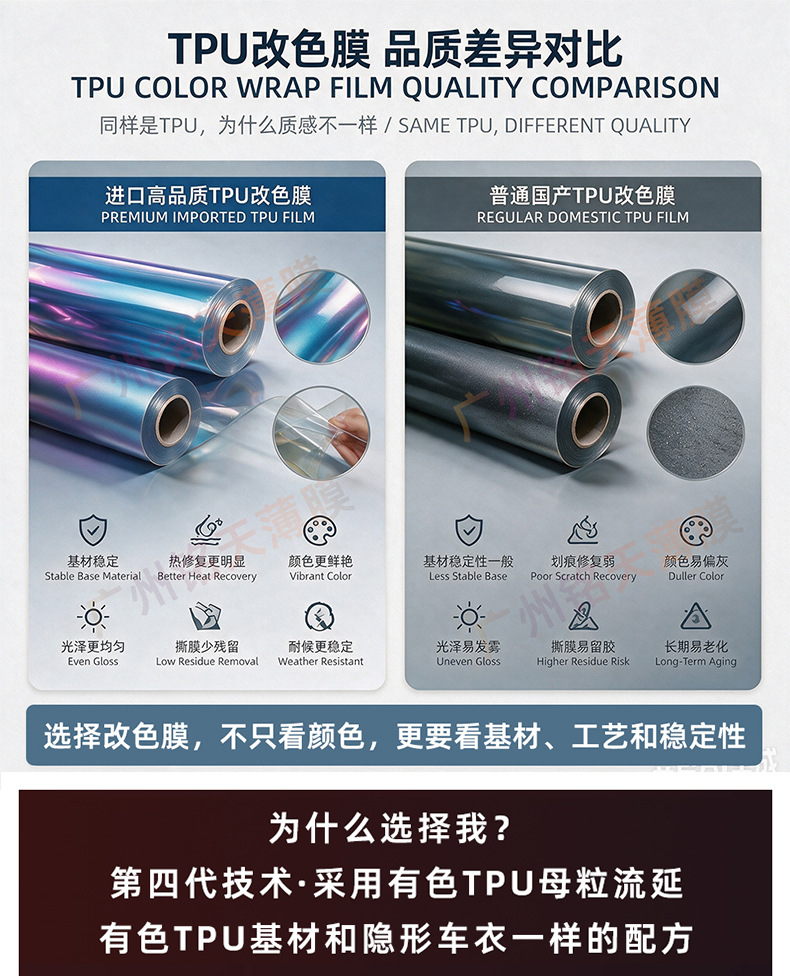 Factory wholesale colorful car wraps, crystal piano black, Alexander silver, full car film, whole roll car TPU color change film