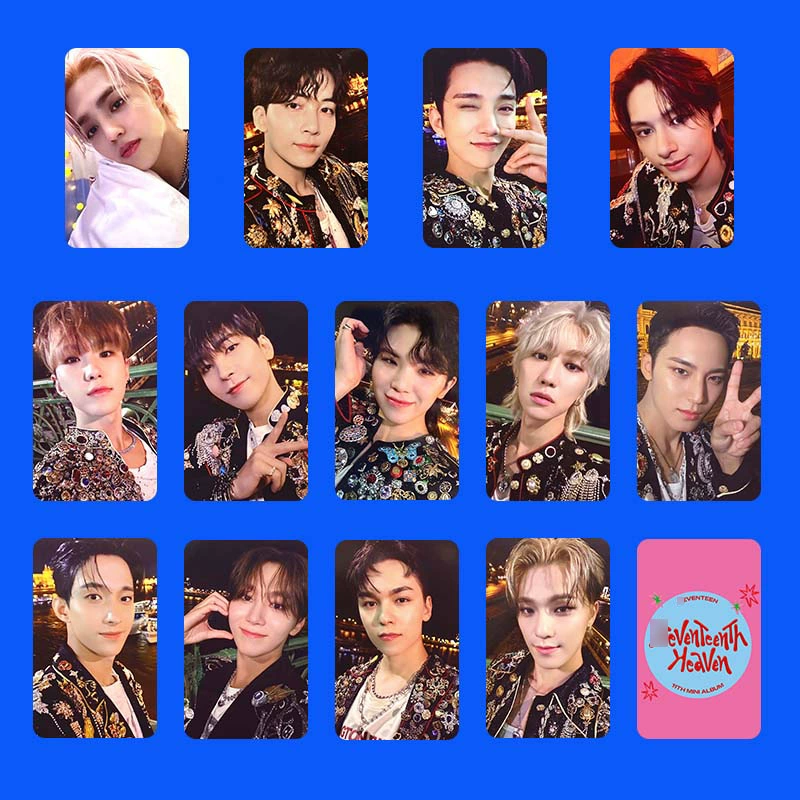 Набор фотокарточек (SEVENTEEN) Mini Album HEAVEN — 54×85 мм, 13 шт., двусторонняя пленка