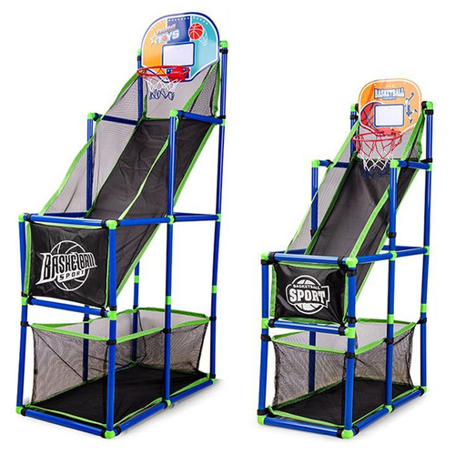 Indoor basketball hoop children's shooting machine toy, movable basketball frame for training basketball, cross-border Amazon wholesale