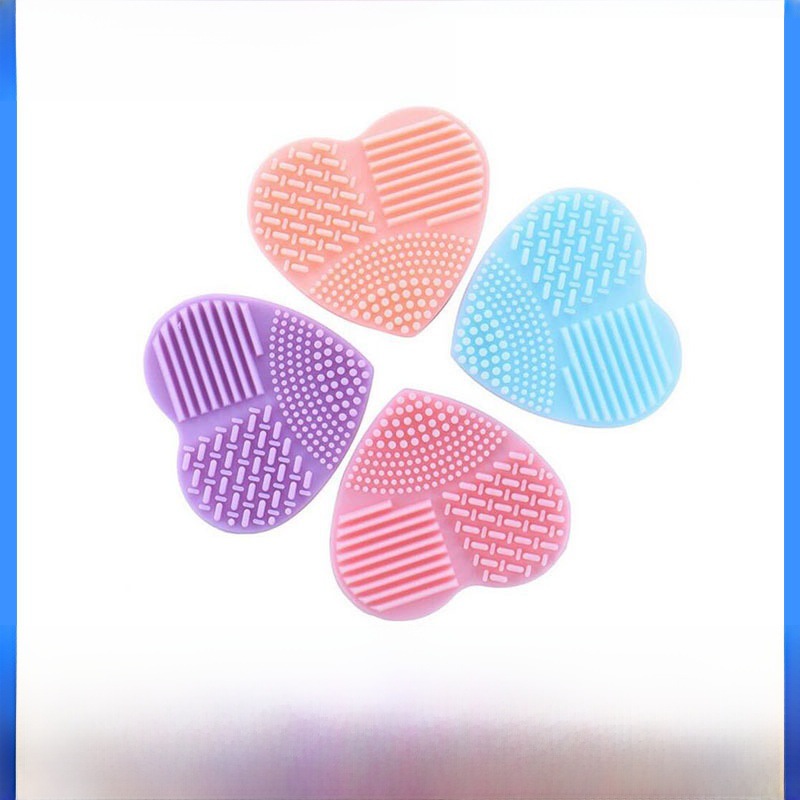 Silicone heart -shaped brushing egg cleaning makeup tool Cleaning…