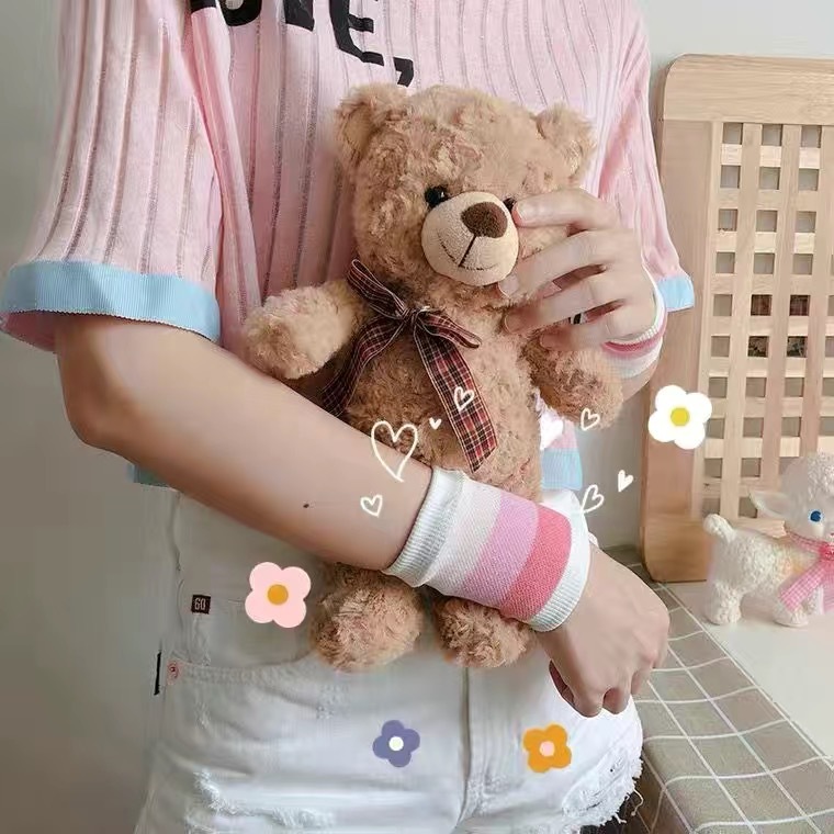 Cicatriz que cubre joyas muñeca correa de muñeca femenina cuerpo japonés y coreano rayado muñeca guardia moda femenina verano primavera delgada ins estilo