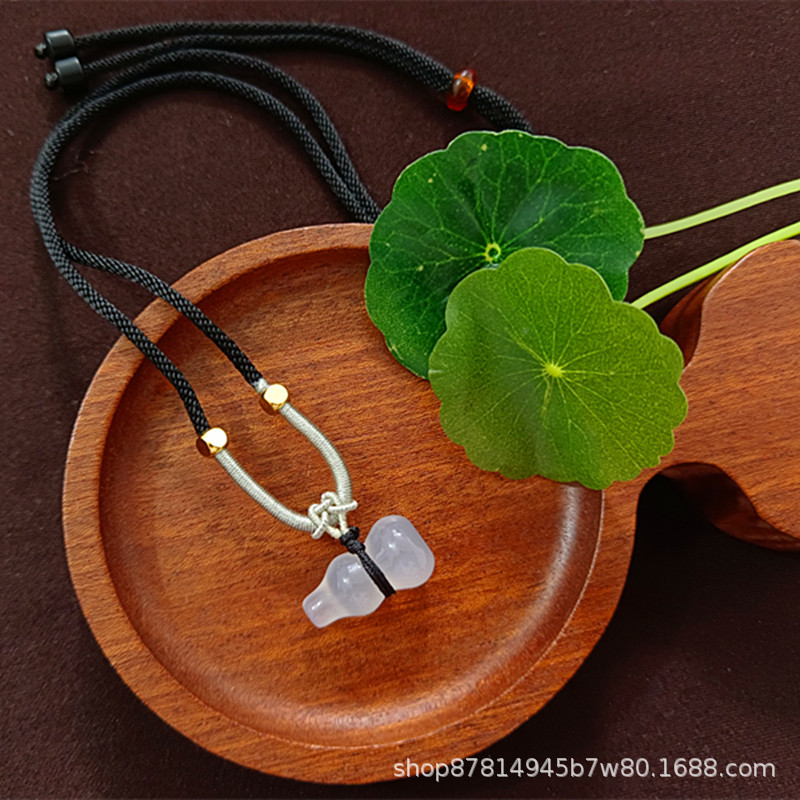 검은색 밧줄이 달린 중간 입체 조롱박(22*10mm)