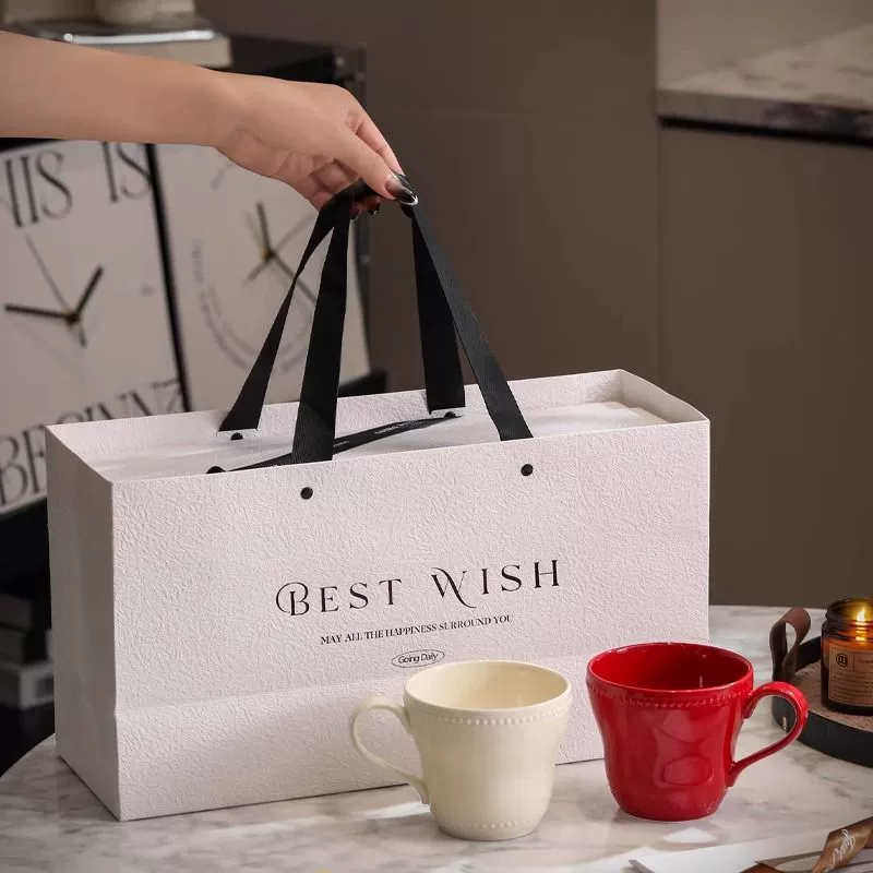 Креативная кружка, красивая бытовая керамическая чашка для питья, пара кофейных чашек, высококачественная подарочная коробка для пары.