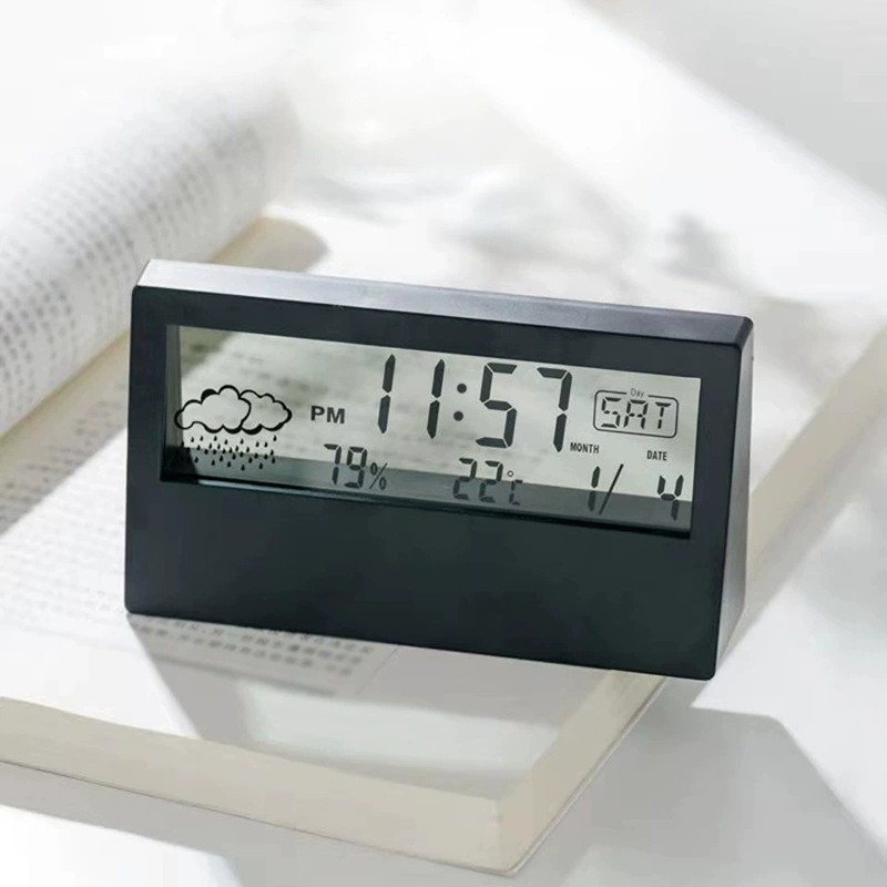 LCD большой экран будильник настольного типа, простая многофункциональная бесшумная электронная будильник с отображением номера