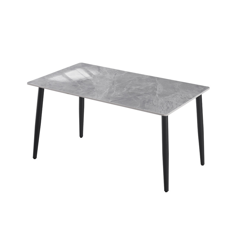 Marco negro-borde recto gris italiano brillante