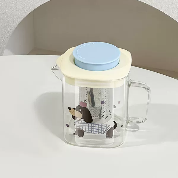 Blue sticker stainless steel, 1000 ml
