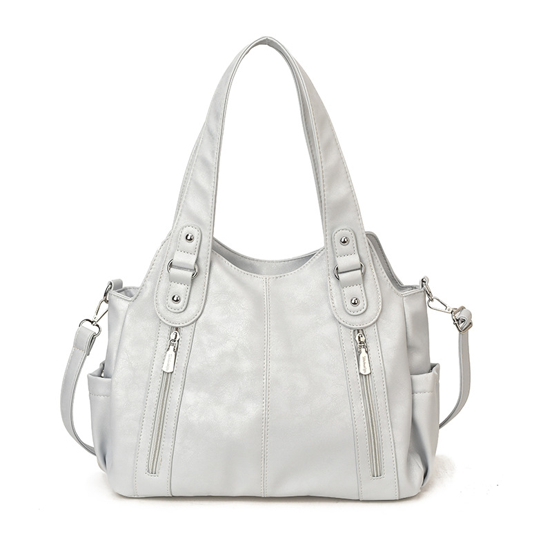 Explosión transfronteriza de comercio exterior bolso de hombro de cuero suave de bolso de mujer textura superior gran capacidad mochila de viaje