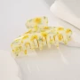 新款大号碎花奶油鲨鱼夹