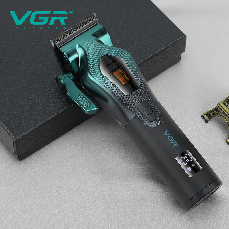 VGR271 クロスボーダー電気バリカン充電式デジタルディスプレイメンズオイルヘッドプロフェッショナル高速 11000RPM 電気バリカン|undefined