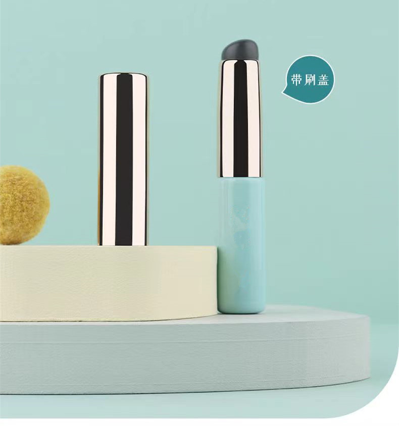 Nueva silicona corrector cepillo dedo vientre-como cepillo de uñas portátil cabeza redonda de silicona labio cepillo lápiz labial cepillo corrector
