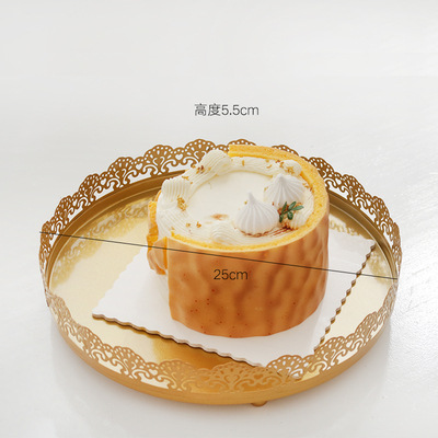 Mesa de postre bandeja de pies altos bandeja de pastel negro 10 pulgadas bandeja de bocadillos bandeja de pastel negro hierro forjado propósitos de boda