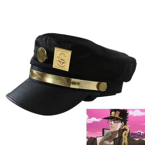 JOJO's Bizarre Adventure Hat anime peripheral Jotaro metal badge cos men's and women's navy hat sailor hat