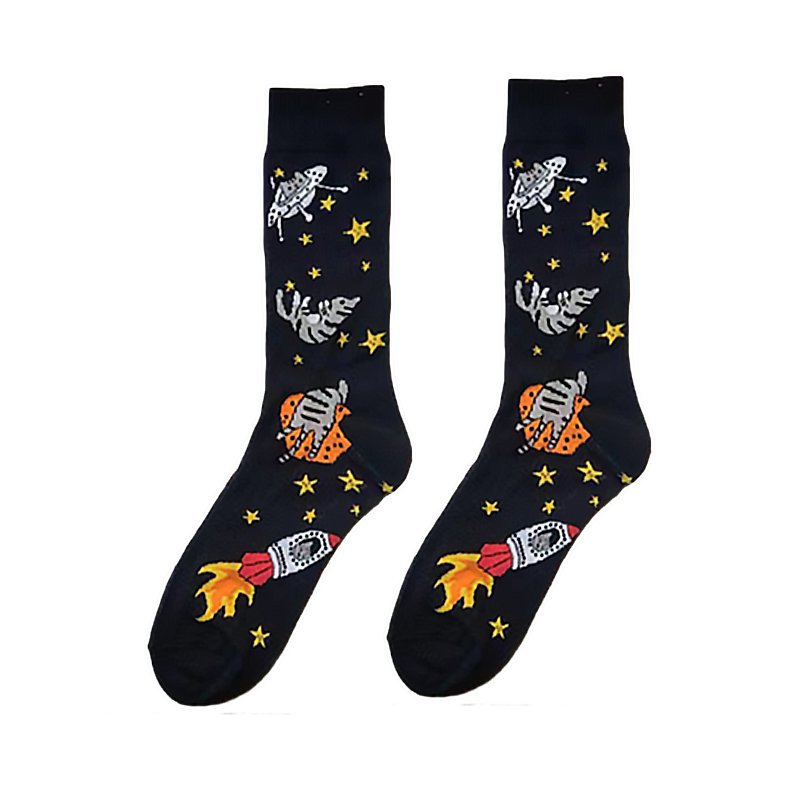 50g Weight Socks Classification Socks Lingerie Type Cotton Fabric Type A Pair Quantity Holiday, Daily Occasion Non-Slip Function Color Block, Landscape Pattern All Seasons Season Women's Gender Printing Design Simple Style, Classic Style Style Women's Simple Style Classic Style Color Block Landscape Cotton Printing Crew Socks A Pair 8