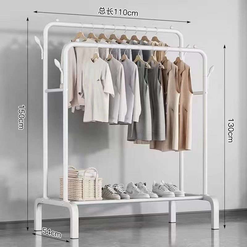 Perchero de secado plegable de pie para uso doméstico dormitorio balcón interior colgar ropa de forma sencilla
