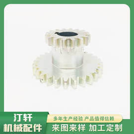 齿轮链轮厂家加工双排非标不锈钢农机农具的配件收割机机械打捆机