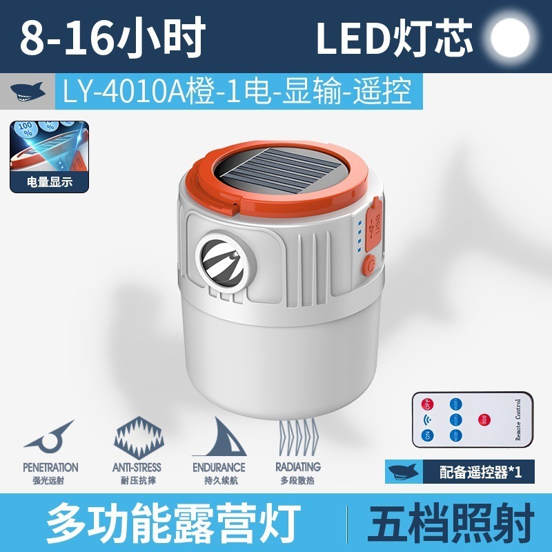太阳能户外照明充电式帐篷灯露营灯强光超亮超长续航摆摊工作灯|undefined