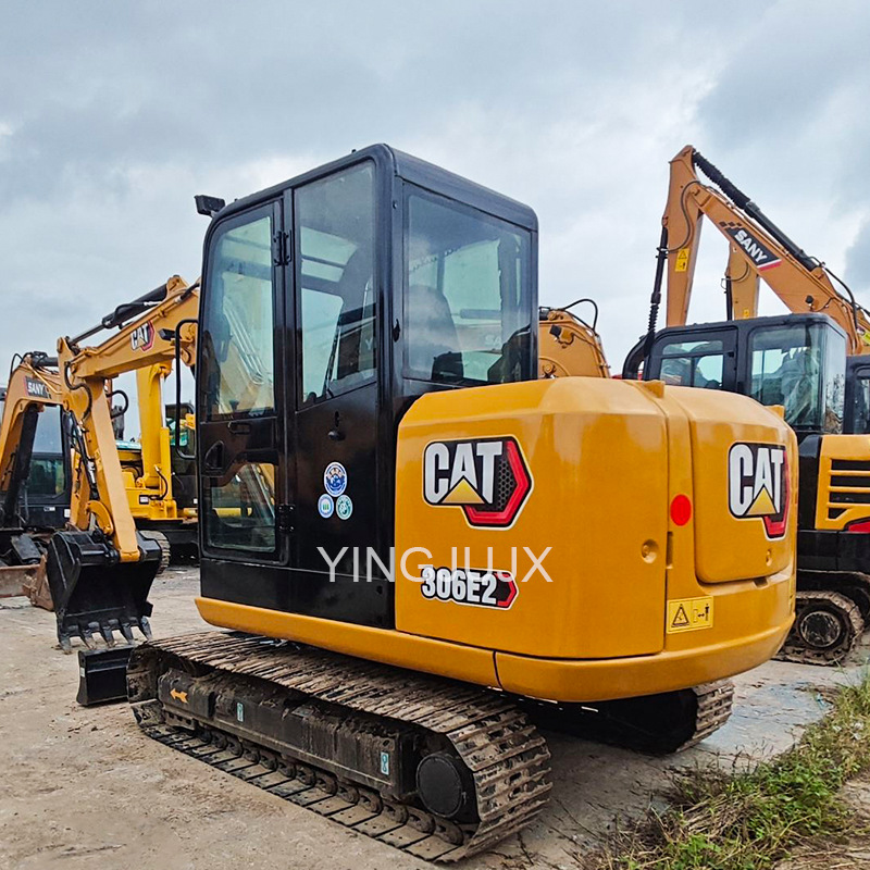 Excavadora de segunda mano, importación doméstica de excavadoras grandes y medianas, venta de 90 por ciento nuevas excavadoras CAT306E, envío gratuito image 3