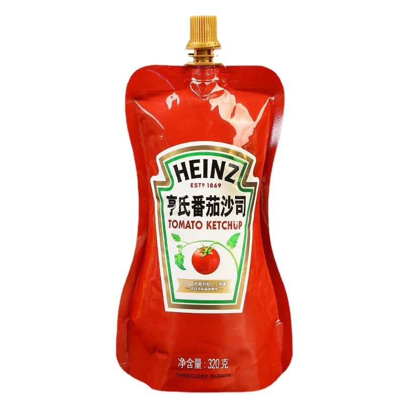 Бесплатная доставка: томатный соус Heinz, 320 г, в пакете, для пасты, сэндвичей, пиццы, картофеля фри, соус для заправки, семейная упаковка