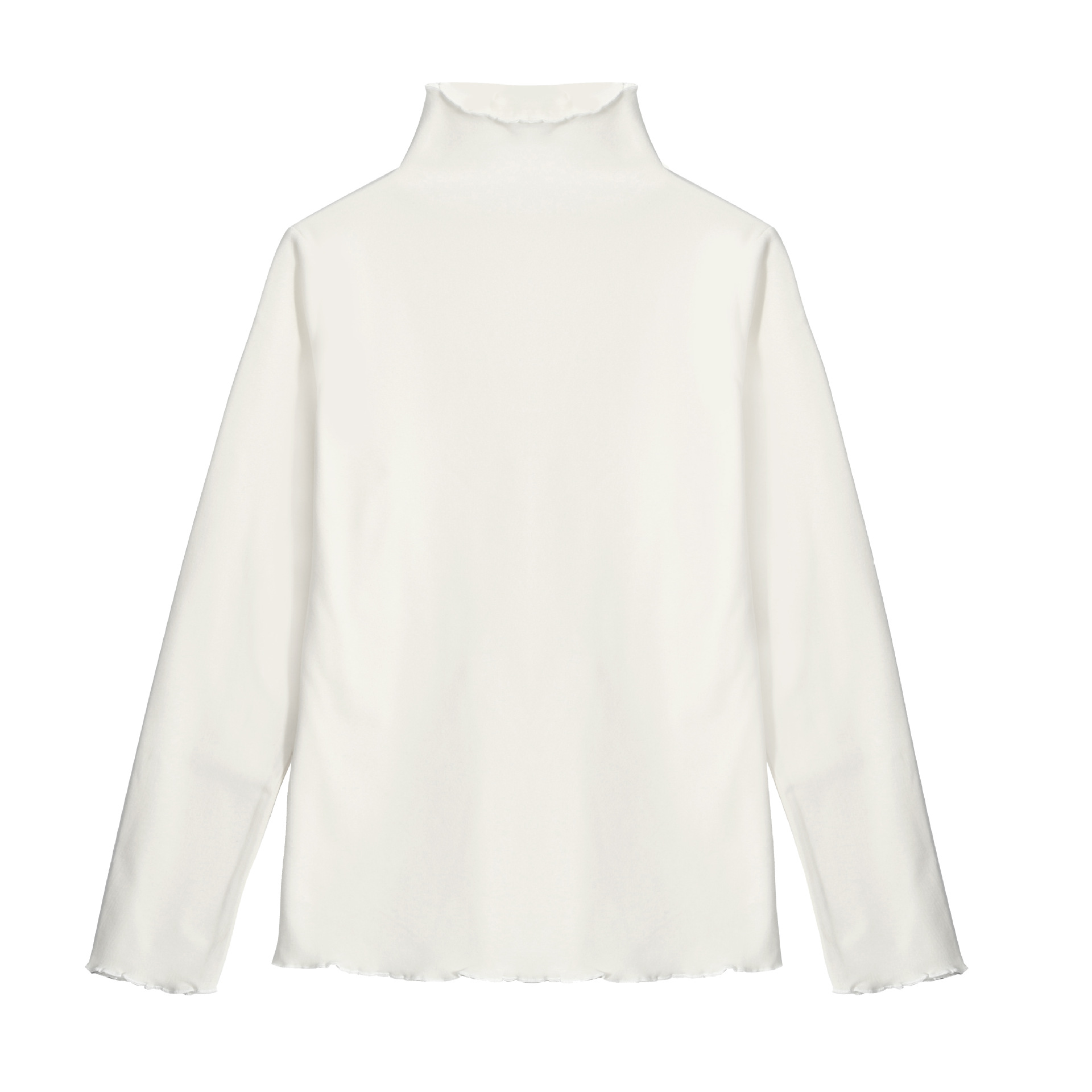 무스 화이트 터틀넥