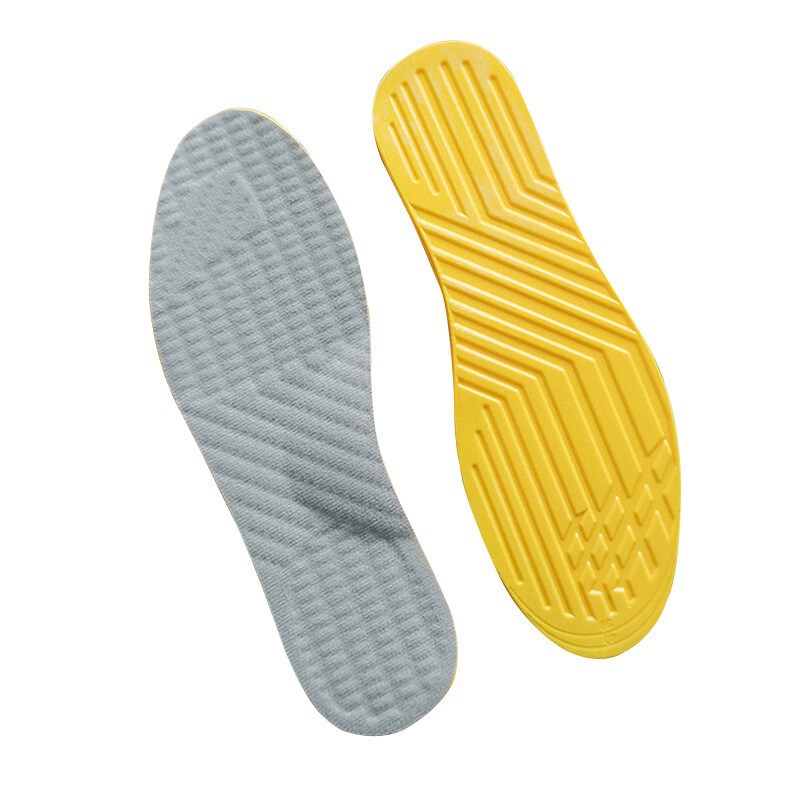 Adult Xo-Shaped Leg Insoles for Children with Foot Valgus and Inward Splayed Feet, Improve Leg Appearance, Straighten Legs, Yellow Bottom Gray Surface Insoles