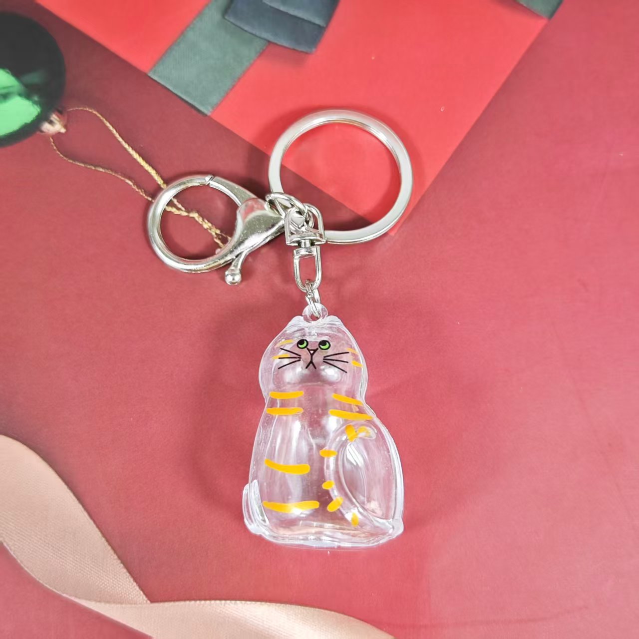 Caja de Almacenamiento Transparente para Pelo de Gato, Popular Transfronterizo, Cápsula para Guardar Pelo de Gato, Bolsa Conmemorativa, Llavero, Colgante para el Cuidado del Gato