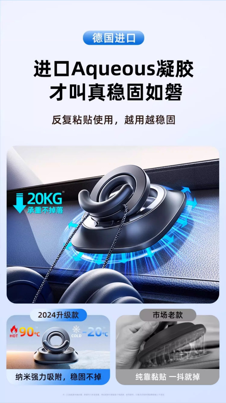 Hot-selling car phone holder, center console dashboard mount, rotatable and foldable car navigation bracket, factory direct sales
