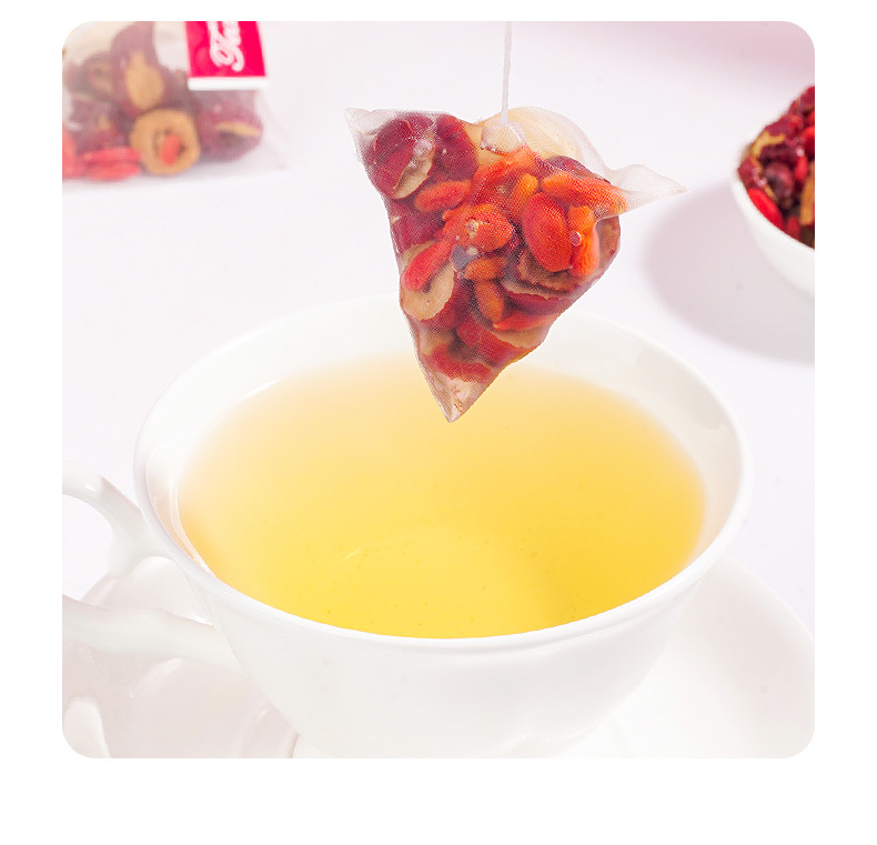 Longan Red Date Goji Tea Bags 250g Cold Brewed Herbal Blend for Daily Wellness preparation