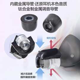 适用索尼WF-1000XM3/4/5耳机套钛合金海绵耳帽降噪还原真人原声套