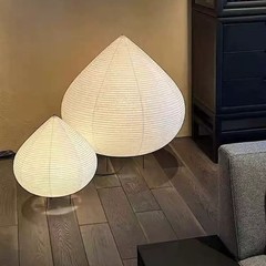 日式侘寂风宣纸台灯卧室野口家设计师餐厅咖啡厅茶室民宿纸艺吊灯