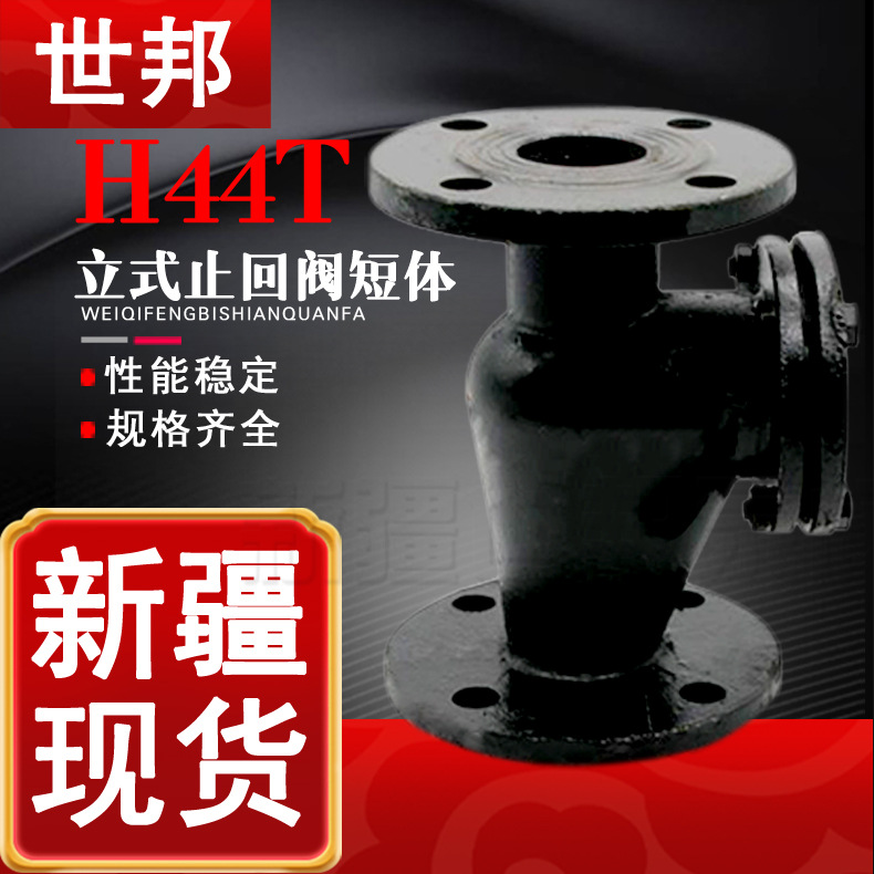 H44T-10短体立式铸铁止回阀 新疆发货 旋启式自动逆止阀