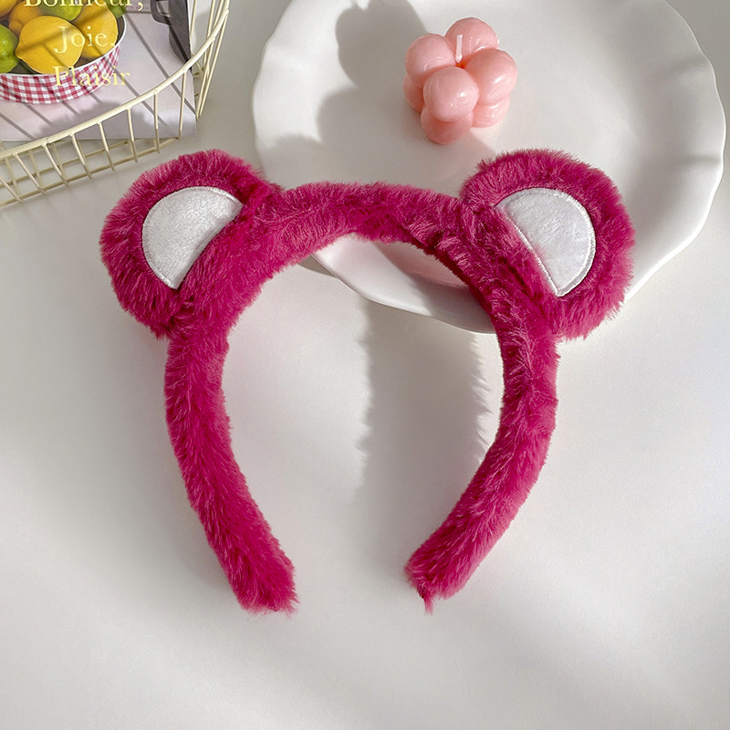 Cute pelúcia lavado facial correa de cabello para mujeres 2025 nuevo tipo de máscara especial para el cabello de maquillaje atar cabello correa de cabello