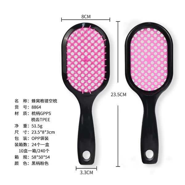Black handle+pink