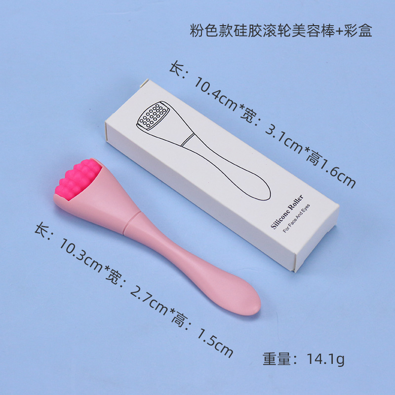 Fábrica personalizada de masaje de rodillos de crema de ojos de acero inoxidable máquina de masaje facial delgada para la belleza facial doméstica rodillos de hielo fríos