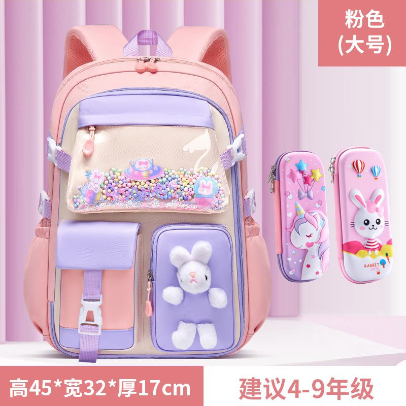 Mochila escolar para niña, estilo ins, grados 1-3-6, bolso infantil, gran capacidad, mochila térmica, mochila de doble asa, modelo nuevo 2025.