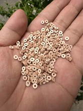 4 5小尺寸双面牛皮隔片垫片真皮薄文玩DIY散珠饰品配饰