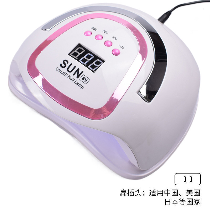 Lámpara de manicuras 192W luz de alta potencia UV + LED luz de manicuras
